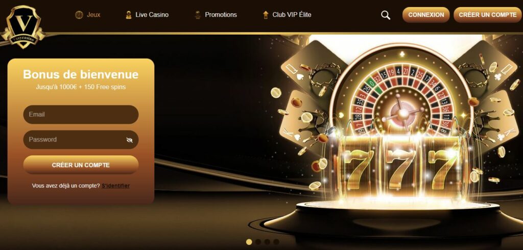 vasy casino page d'accueil